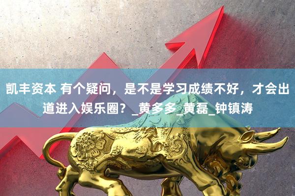 凯丰资本 有个疑问，是不是学习成绩不好，才会出道进入娱乐圈？_黄多多_黄磊_钟镇涛