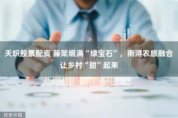 天织股票配资 藤架缀满“绿宝石”，南浔农旅融合让乡村“甜”起来