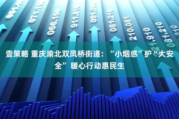 壹策略 重庆渝北双凤桥街道：“小烟感”护“大安全” 暖心行动惠民生