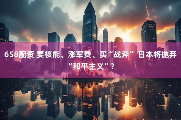 658配资 要核能、涨军费、买“战斧” 日本将抛弃“和平主义”？